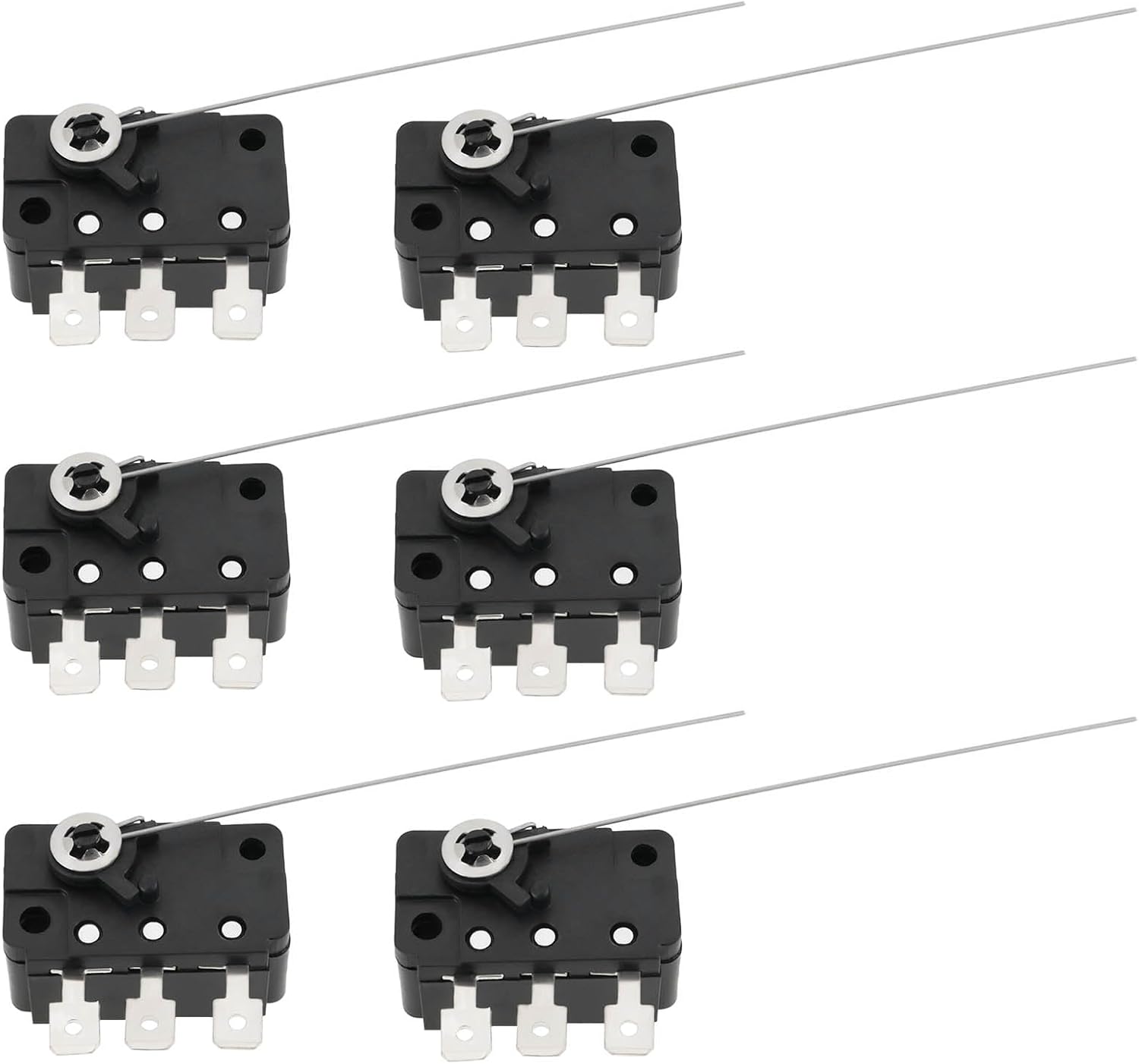YINETTECH 6Pcs Micro Switch Set for Coin Machines