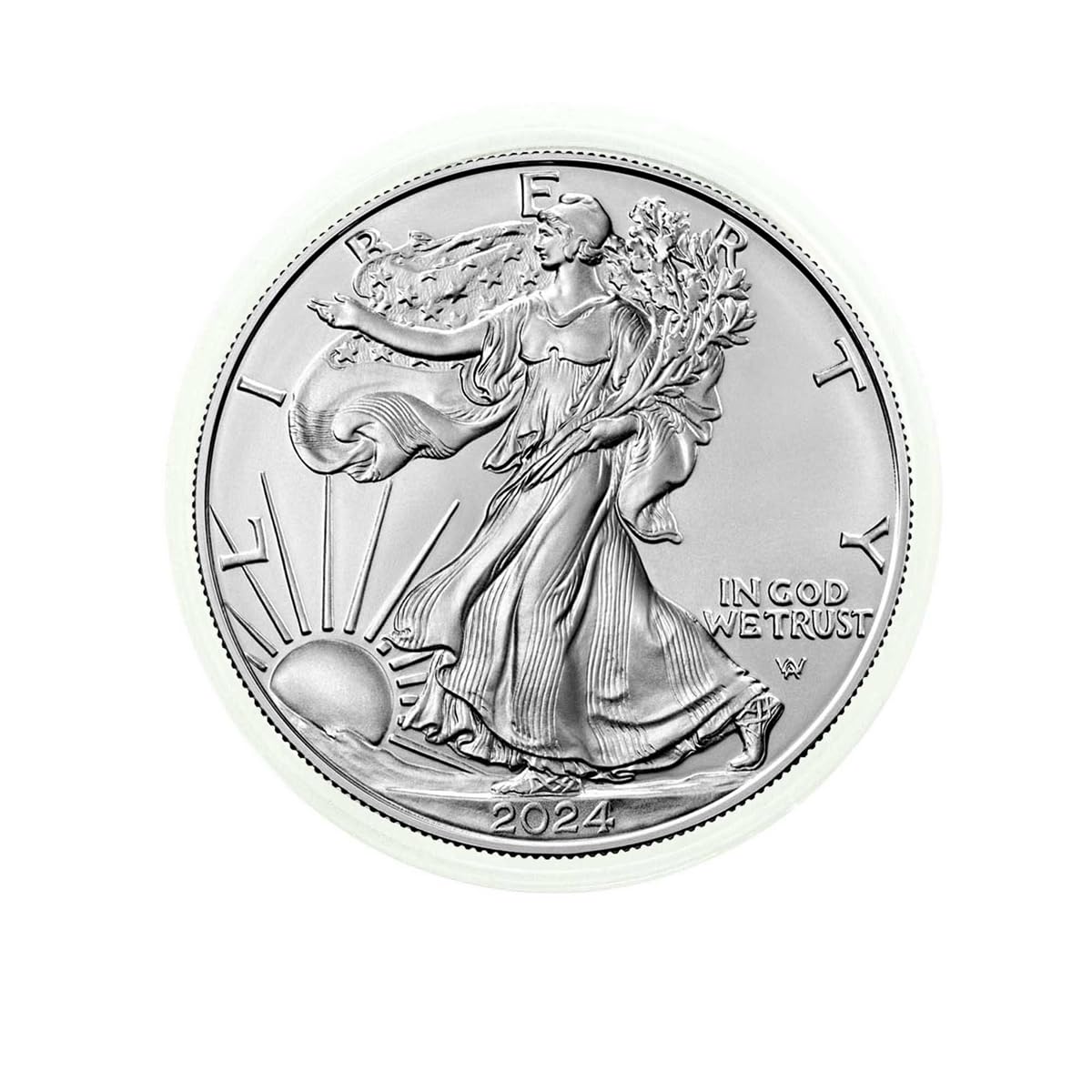 2024 American Silver Eagle .999 Fine Silver Coin with Certificate