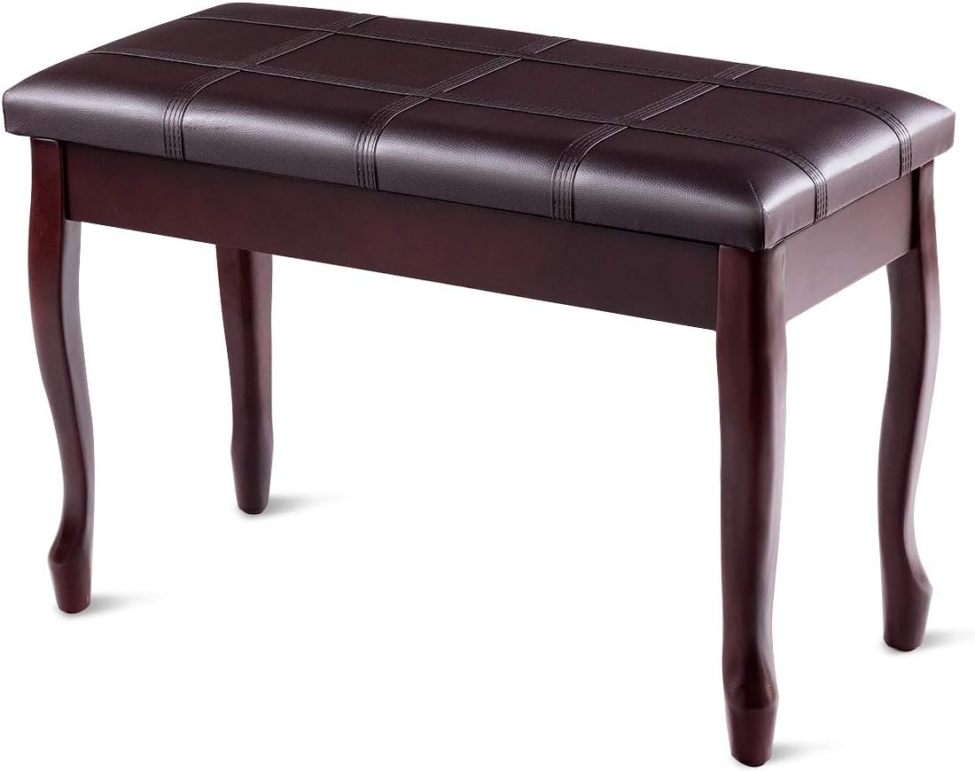 Giantex Duet Piano Bench with Storage for Music Books and Comfort