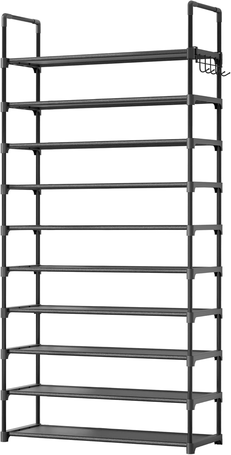 Kitsure 10-Tier Shoe Rack Organizer for Space-Saving Storage