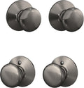 SCHLAGE F10PLY620 Plymouth Passage Knob in Antique Pewter