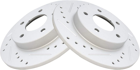 TRQ Rear Performance Brake Rotor Set for Allante Aurora and More