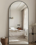Full Length Mirror 57in x 19in Arched Floor Mirror - Full Body
