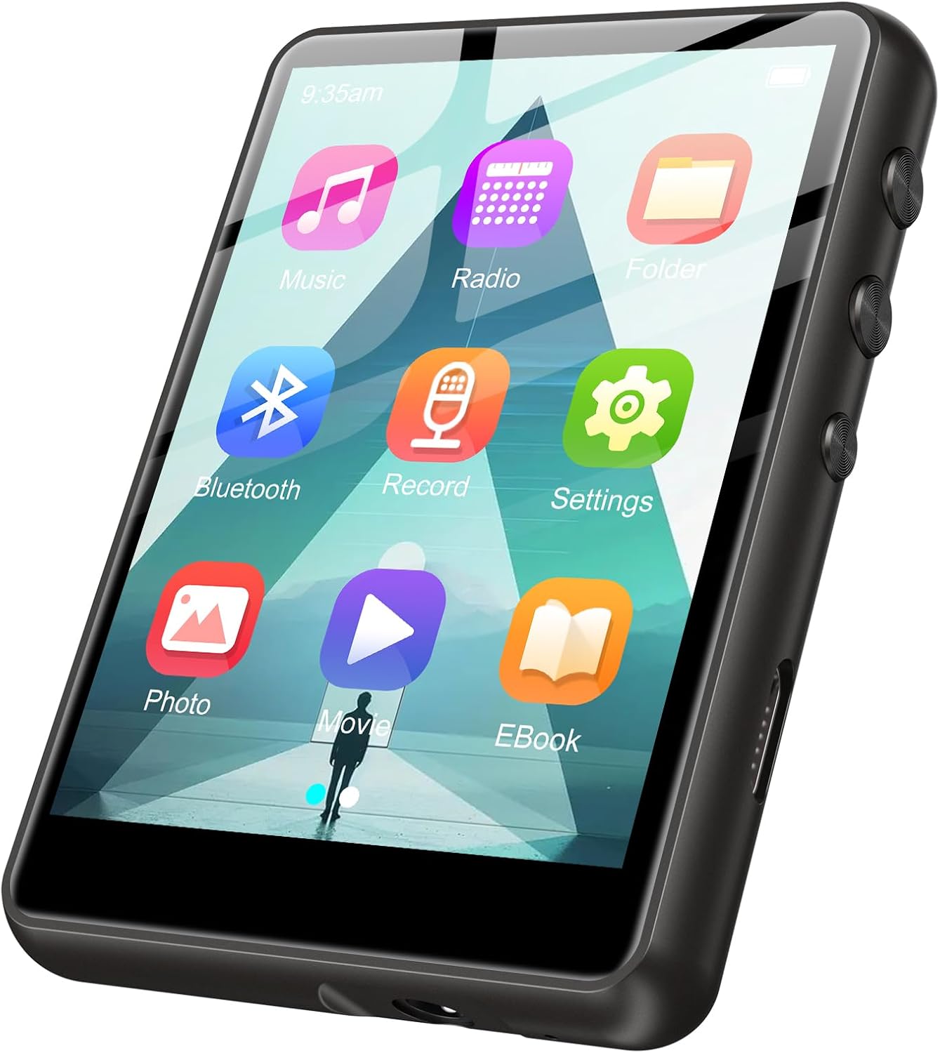 128GB MP3 Player with Bluetooth 5.4 and Built-in Speaker