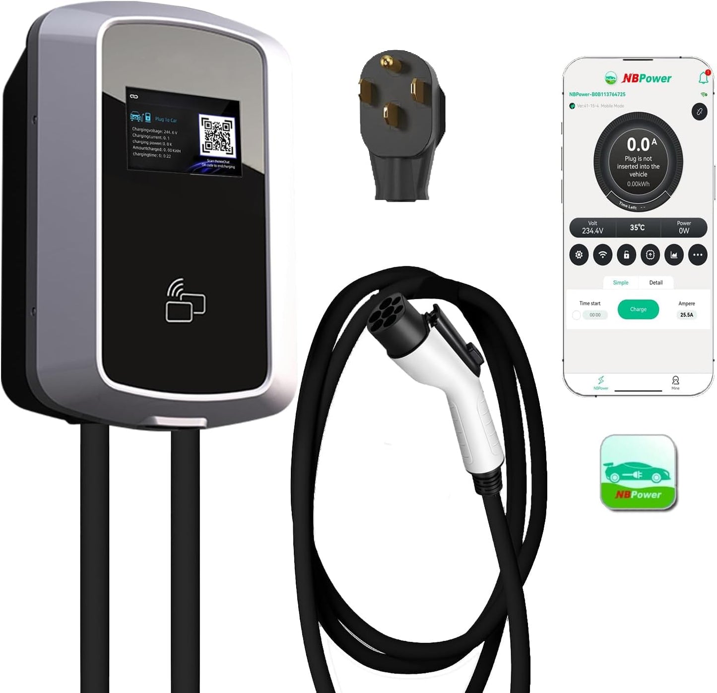 Fast Charging EV Wall Station - 40A UL Certified