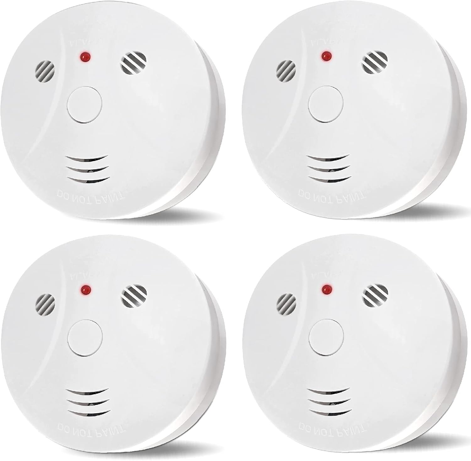 4 Pack Combination Smoke and Carbon Monoxide Detector for Safety