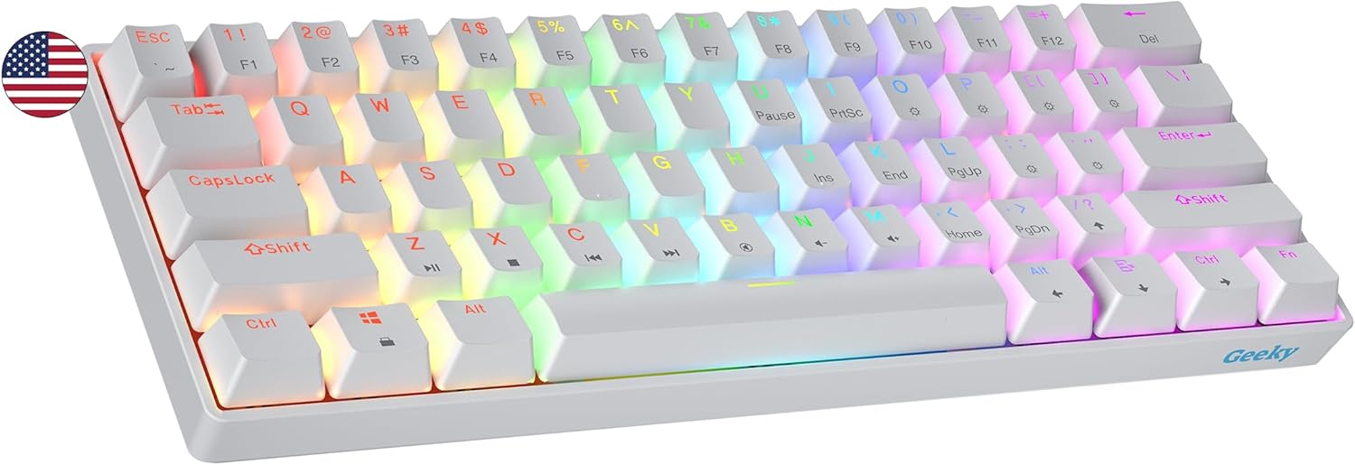 Geeky GK61 60% Hot Swappable Mechanical Gaming Keyboard Review