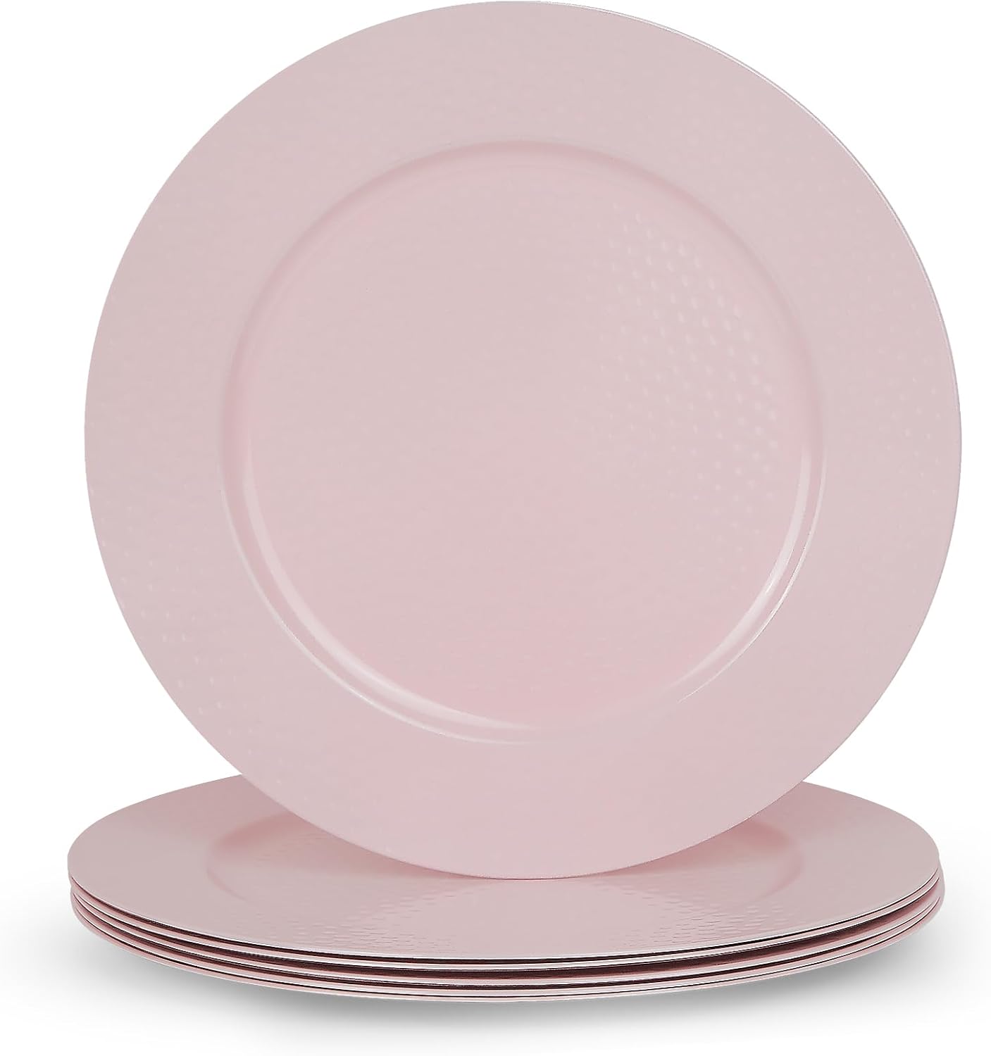 Elegant Embossed Charger Plates Set - Enhance Dining Experience!