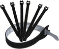 Reusable Cable Ties 1/2ft x 4ft 30 Pack - Low Profile Cable Management