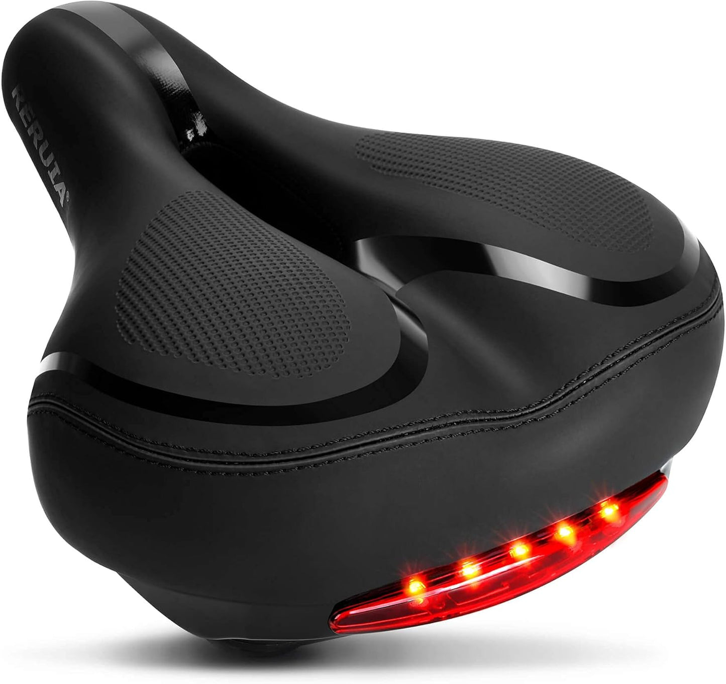 Large Comfortable Bike Seat with Shock Absorbing Memory Foam
