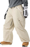 GSOU SNOW Baggy Ski Pants Loose Snowboarding Pants - Warm