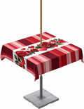 Spillproof Valentine's Day Tablecloth with Umbrella Hole - Outdoor Romance Essential