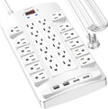 QINLIANF Surge Protector Power Strip - 24 Outlets, 4 USB Ports