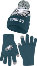 NFL Beanie and Gloves Set for Adults - Official Super Soft Winter Wear