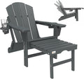 Mdeam 3-Level Adjustable Adirondack Chair with Retractable Ottoman