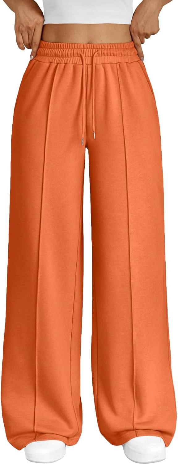Trendy Queen Womens Wide Leg Sweatpants for Casual Comfort