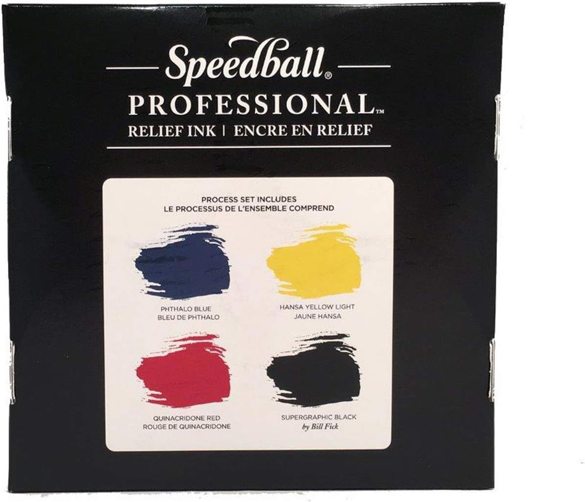 Speedball 3980 Professional Relief 4 Color Ink Set for Artists