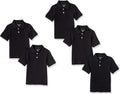 Boys Short-Sleeve School Uniform Pique Polo Shirts - Classic Fit in
