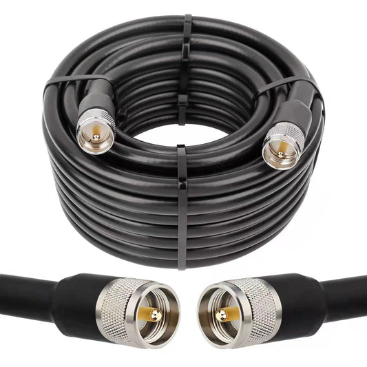 PL259 CB Coax Cable 35ft Low Loss for CB Radio and Antenna