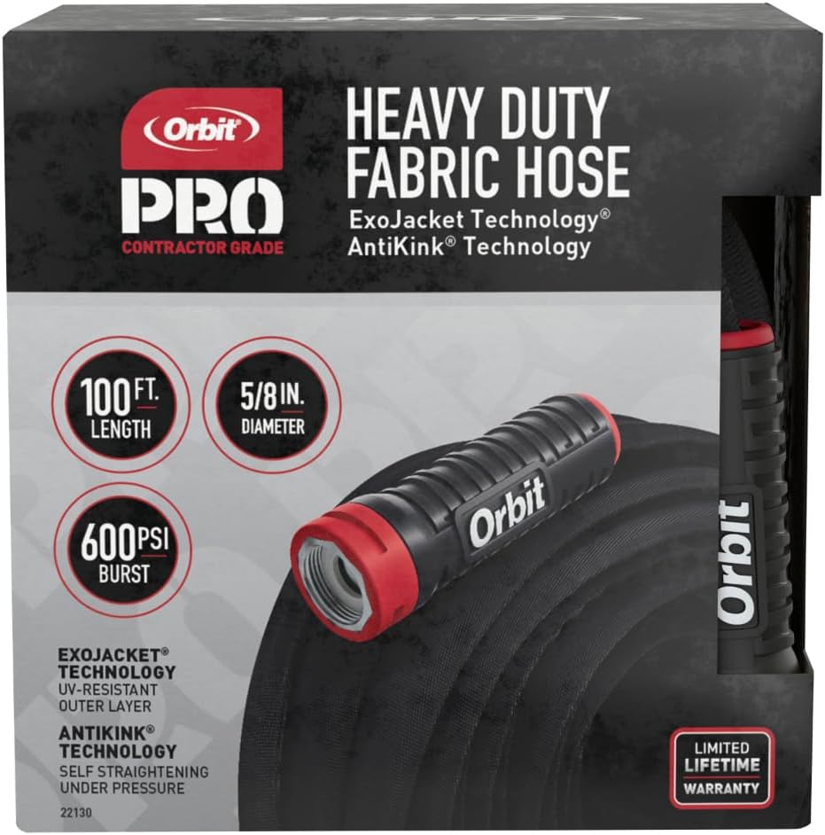 Orbit Pro ExoJacket Heavy Duty Water Hose for Reliable Use