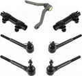 TRQ Front Driver & Passenger Side Steering Kit Idler Arm & Tie Rods