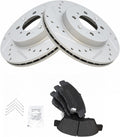 Front Semi-Metallic Brake Pad & Rotor Kit for 2003-2013 Civics
