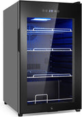 Beverage Refrigerator 17 in Wide - 126 Can Cooler for Home Use