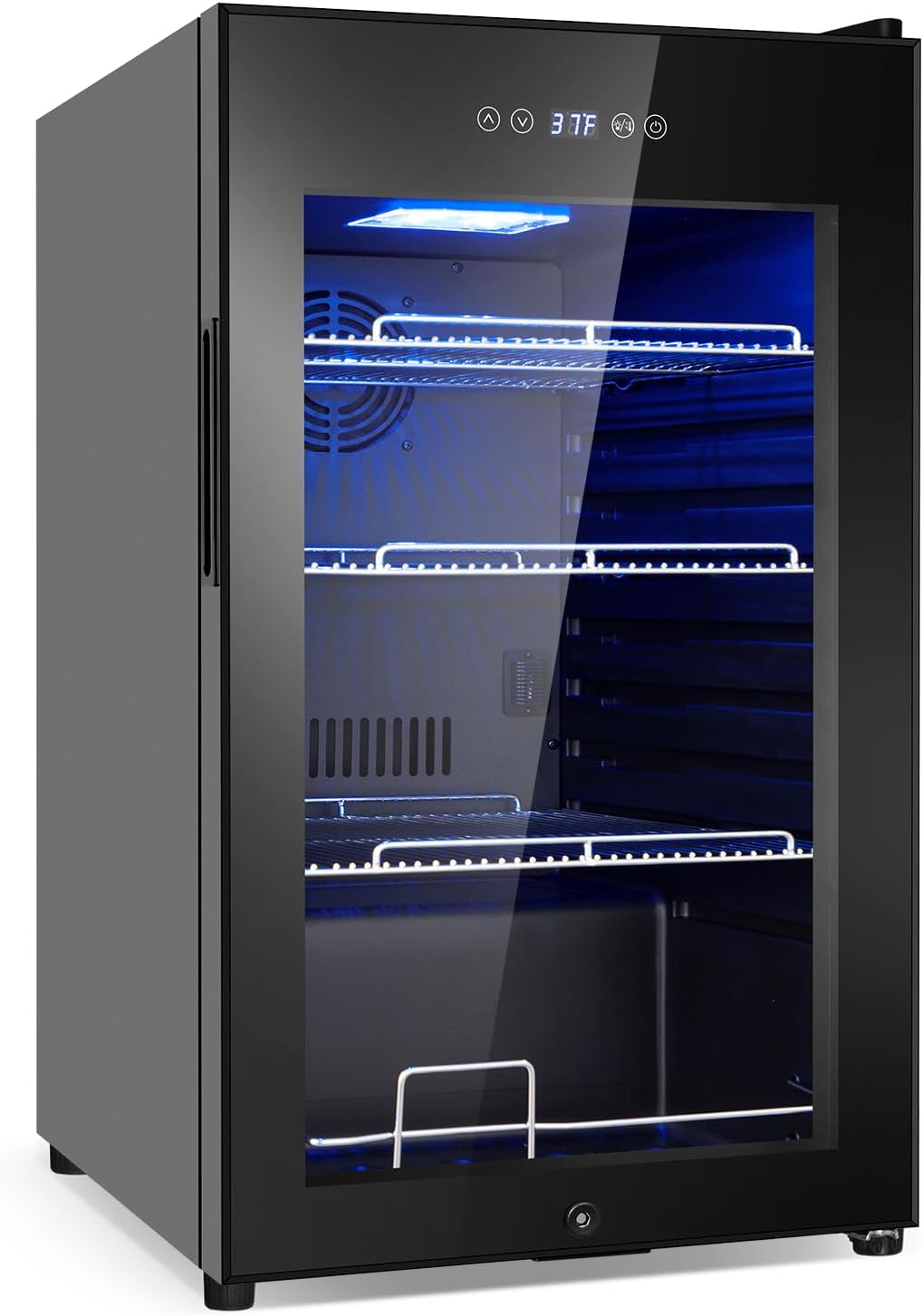 126 Can Beverage Refrigerator with Glass Door for Home Use