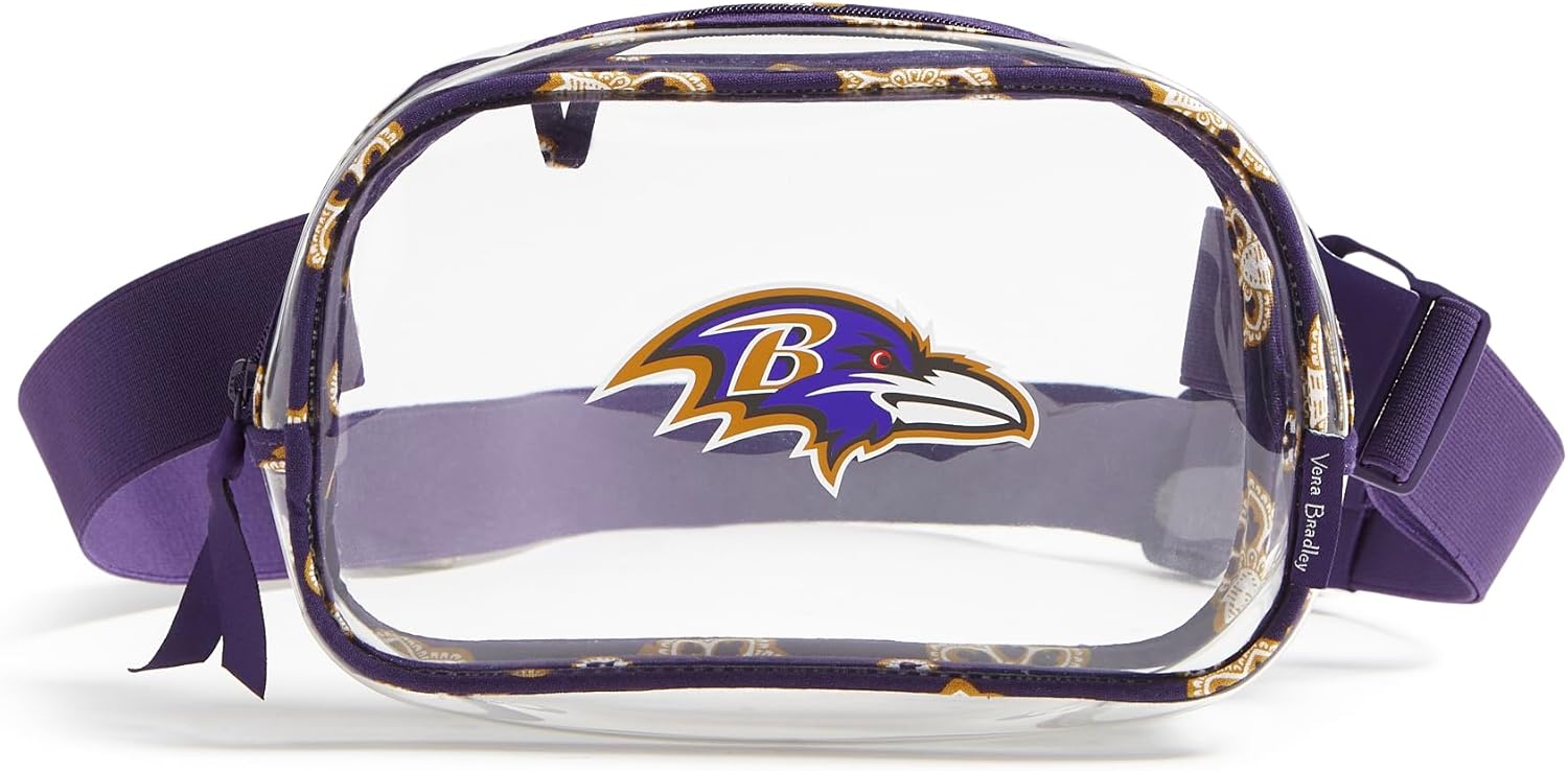 Vera Bradley Women's NFL Clear Small Belt Bag for Team Spirit