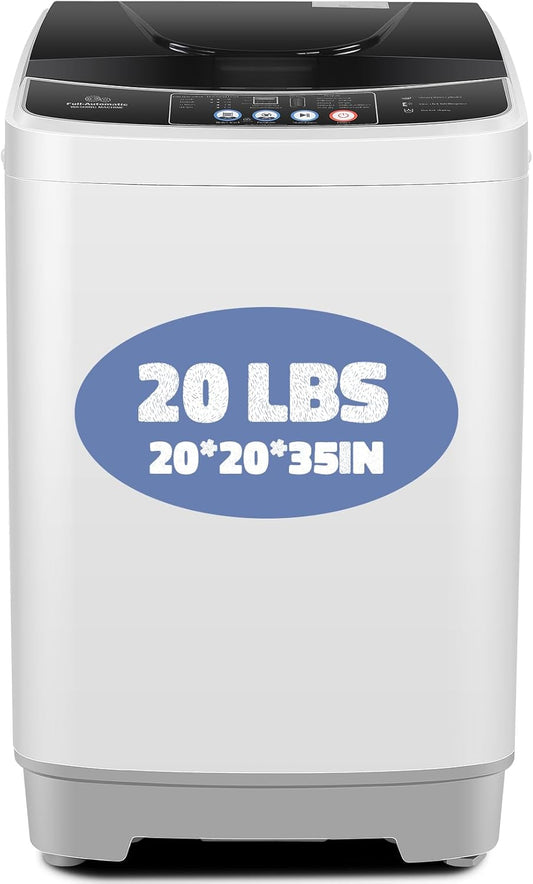 20Lbs Full-Automatic Washer & Dryer Combo for Small Spaces