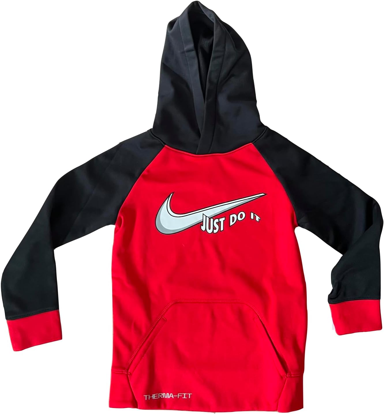 Nike Boys' Therma-Fit Hoodie, Size 4, Red/Black