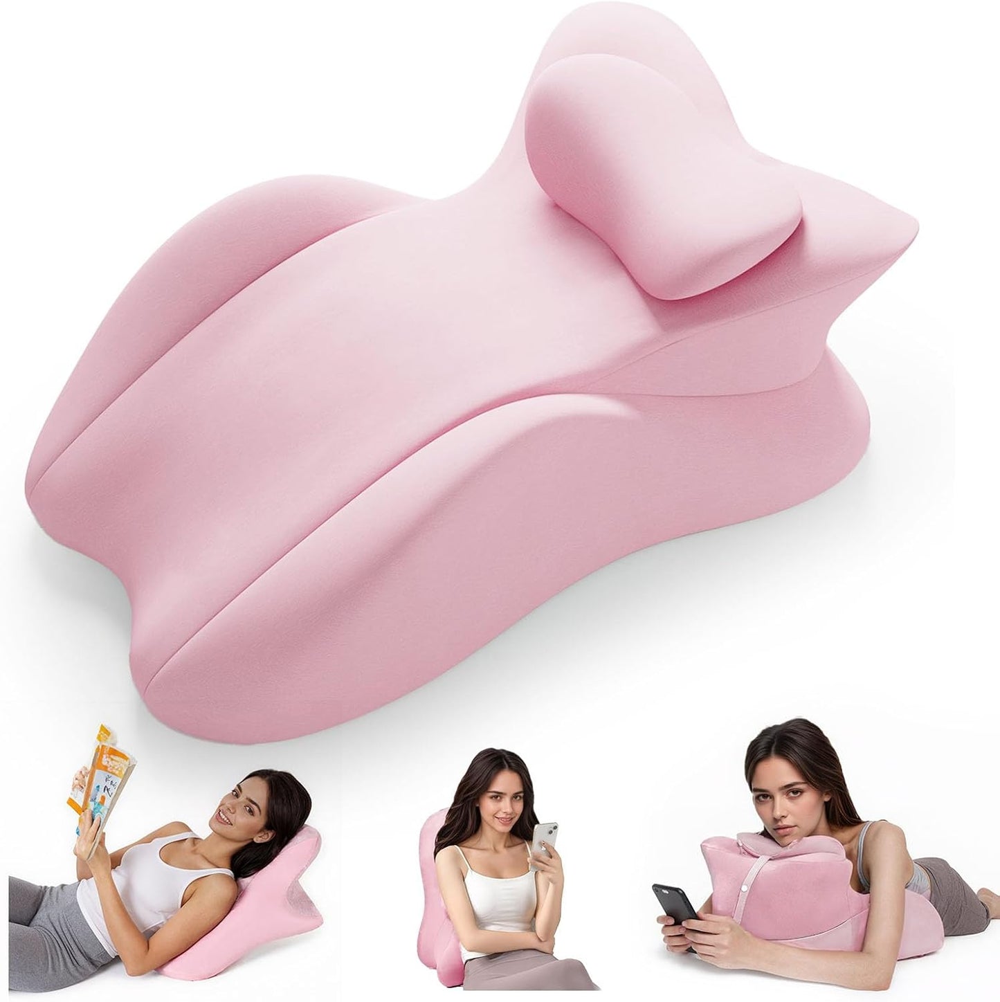 Memory Foam Wedge Pillow for Multi-Position Support & Comfort