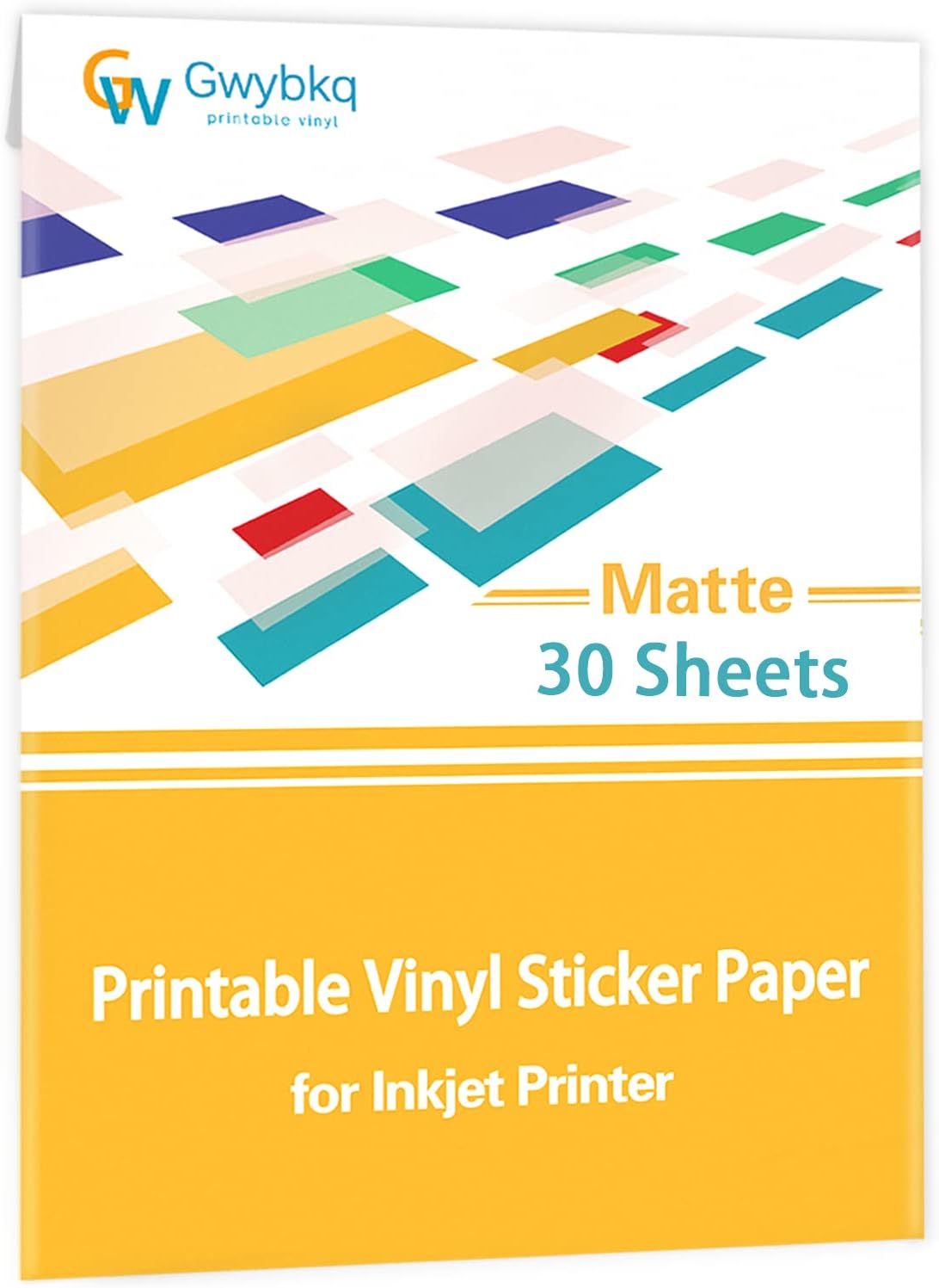 Gwybkq Waterproof Vinyl Sticker Papers - 30 Sheets