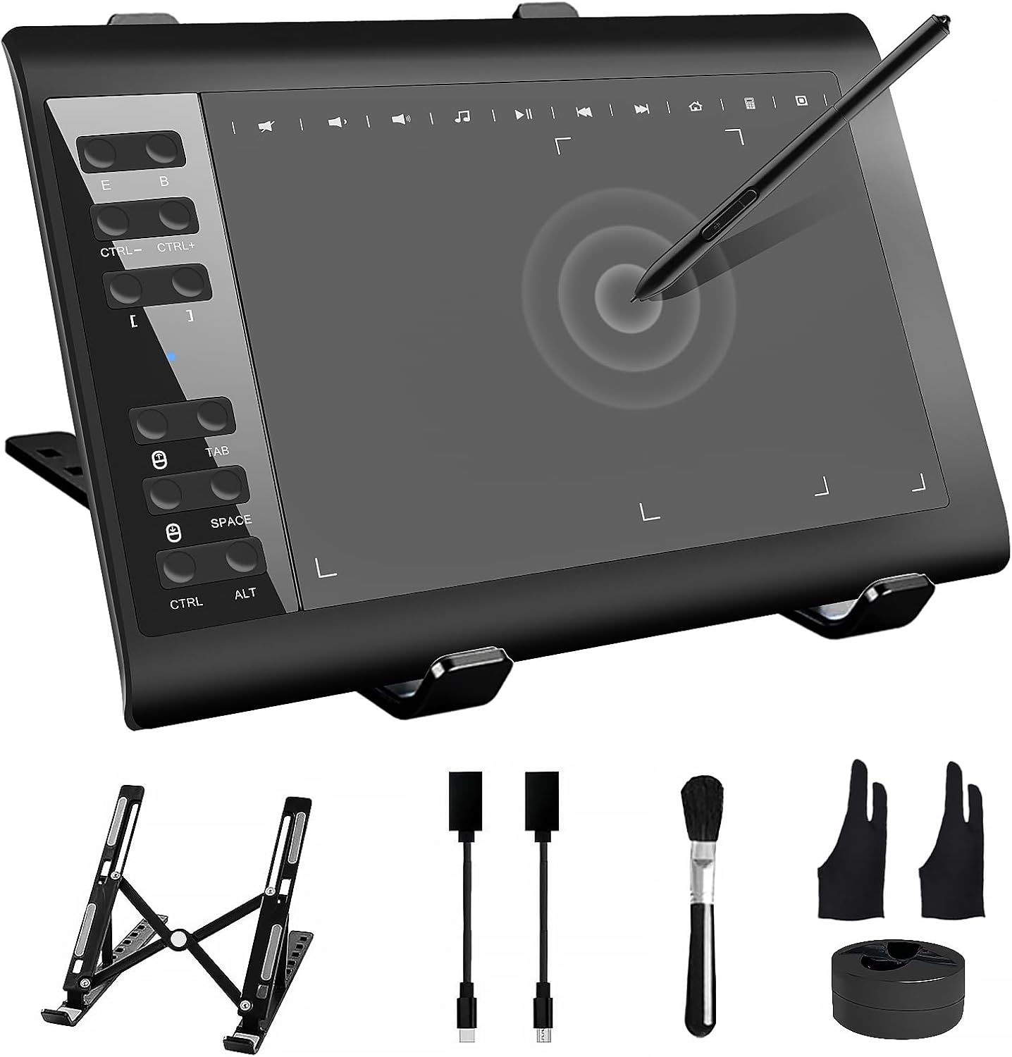Graphics Drawing Tablet with Stand for Digital Art and Design