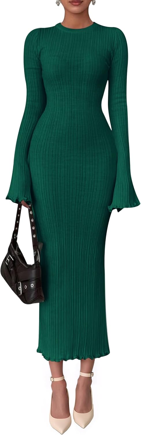 PRETTYGARDEN Sweater Dresses for Women 2025 Fall Fashion