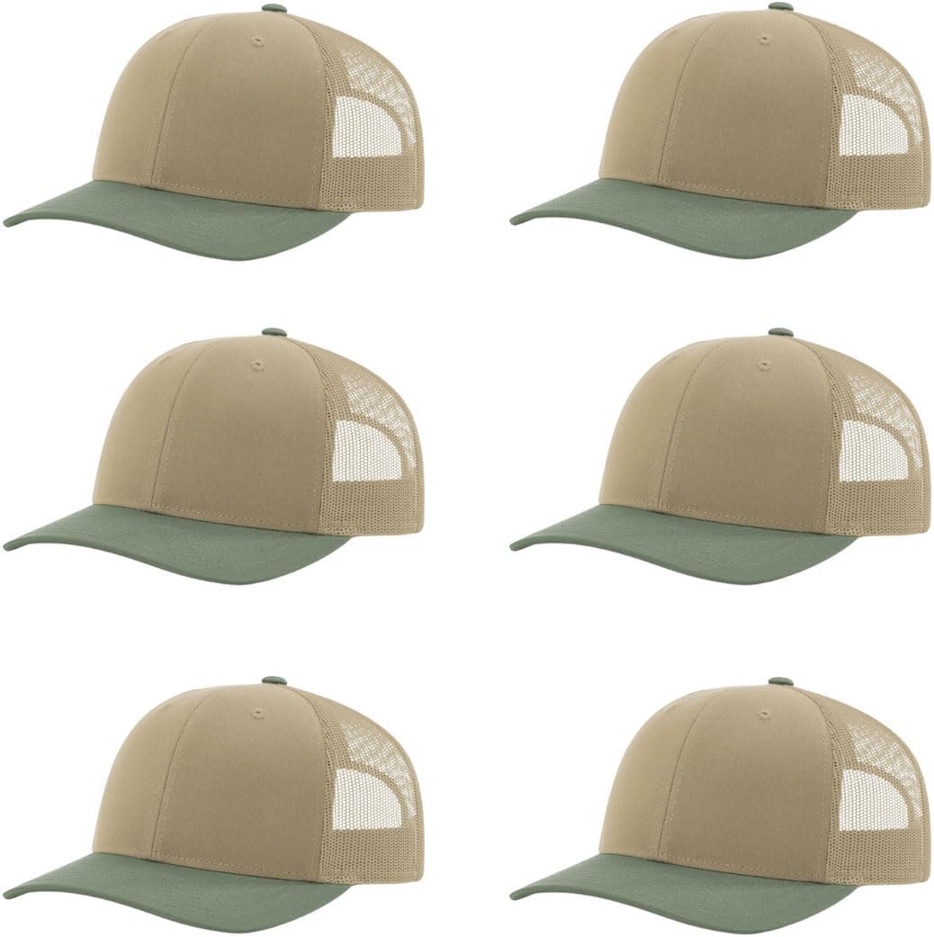 Richardson 112 Classic Six-Panel Adjustable Snapback Trucker Cap