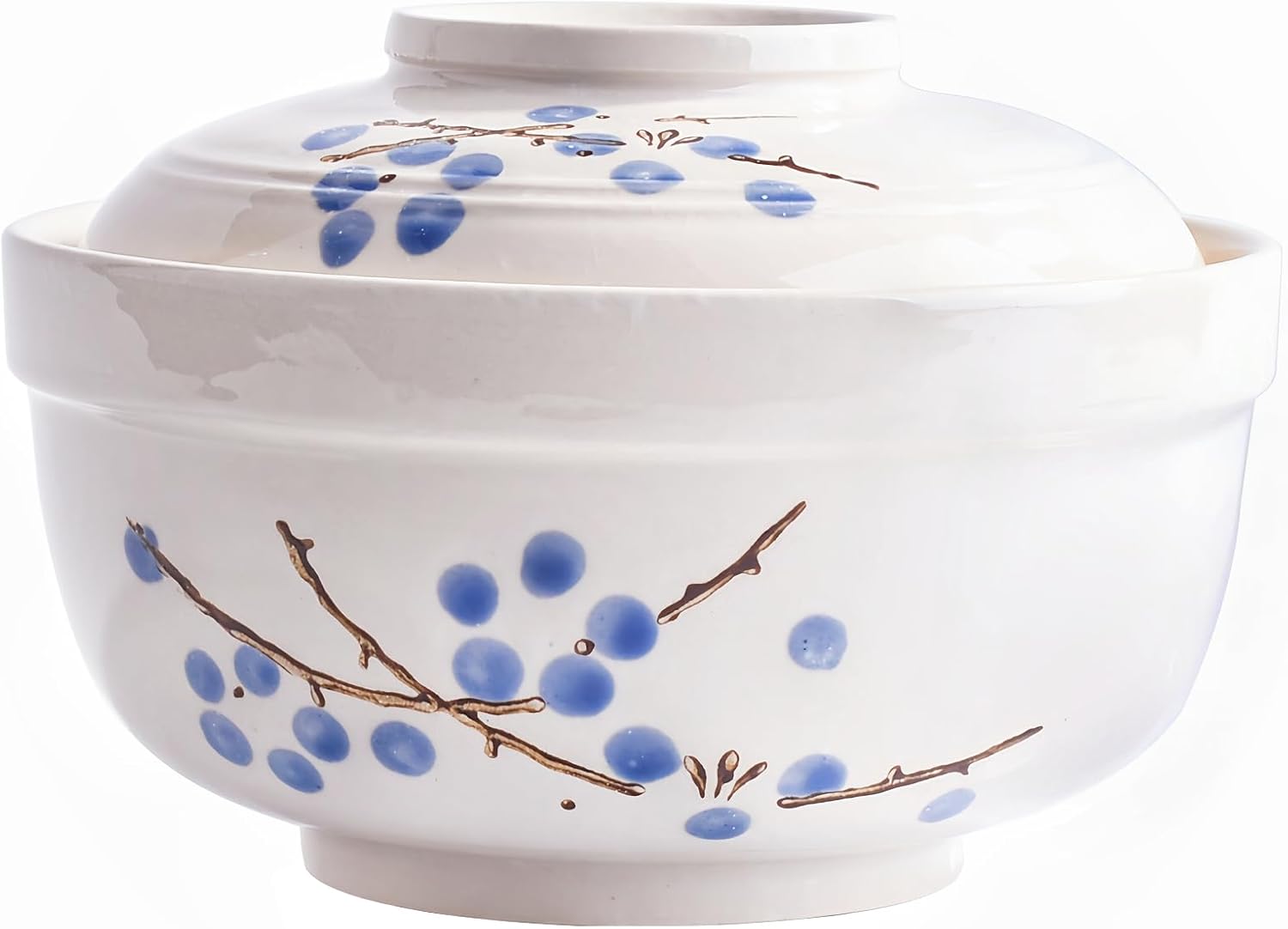 Japanese Ramen Bowl Set: Microwave Safe with Lid
