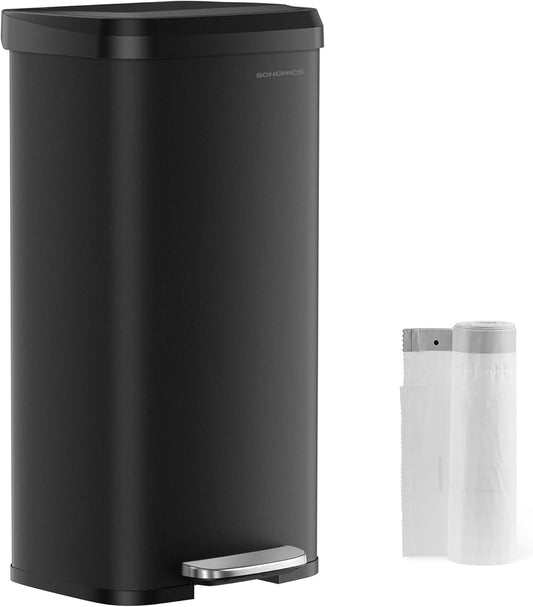 18-Gallon Stainless Steel Kitchen Trash Can with Soft Closure