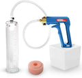 LeLuv Penis Pump Maxi Blue Handle Bundle with Donut - Durable 9in