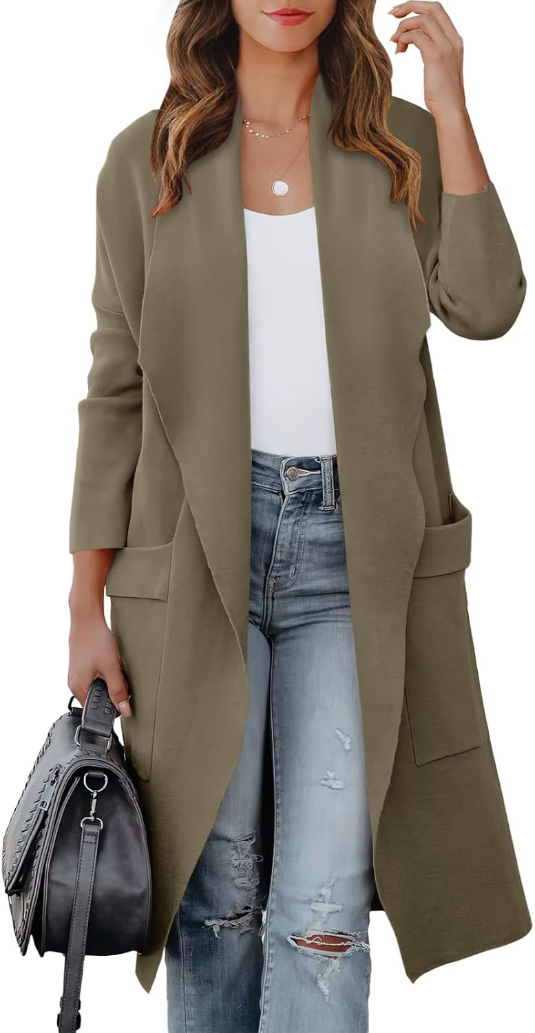 Women's Long Cardigan Sweater for Fall Fashion Trends 2025