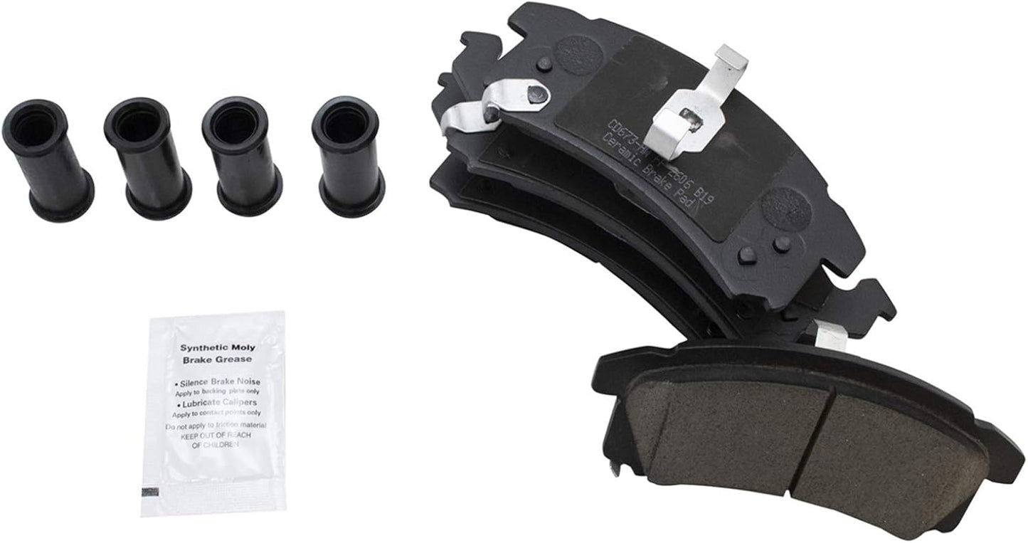 TRQ Front Brake Pads Ceramic for 1996-2005 GM Vehicles