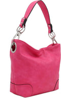 Hobo Shoulder Bag with Big Snap Hook Hardware - Comfortable Every Day