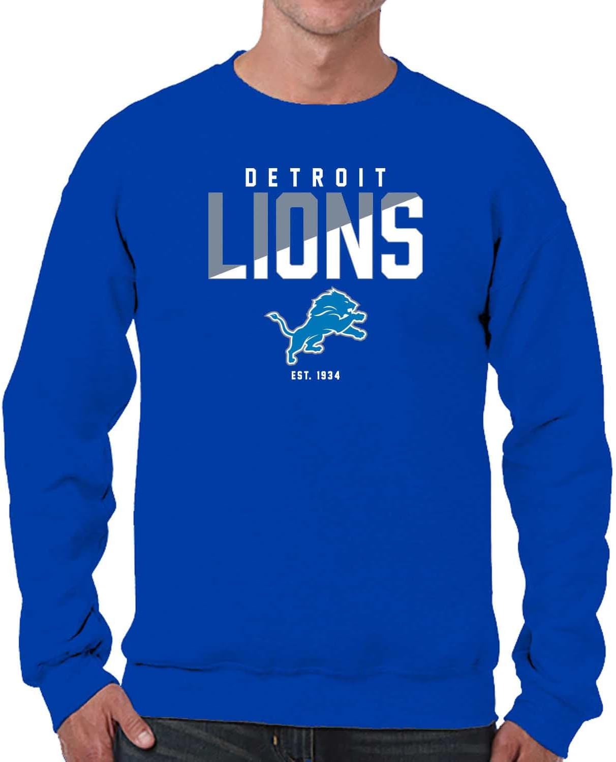 NFL Diagonal Fade Color Block Crewneck Sweatshirt for Fans