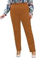 Plus Size Women's Straight-Leg Dress Pants - Comfortable