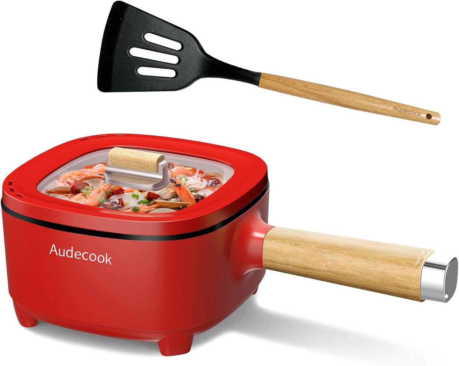 Audecook 2L Hot Pot Electric Cooker for Ramen and More