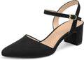 mysoft Women's 2 in Chunky Block Heel Pumps - Comfortable Elegance