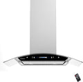 36ft Island Mount Range Hood 900 CFM - Gesture Sensing, Quiet Power