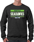 Seattle Seahawks Charcoal Crewneck Sweatshirt - Warm Game Day Classic