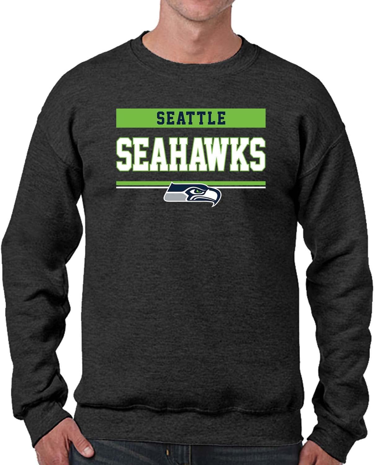 Seattle Seahawks Charcoal Crewneck Sweatshirt for Gameday Style