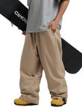 Men Women Baggy Snow Pants for Skiing and Snowboard - Warm Waterproof
